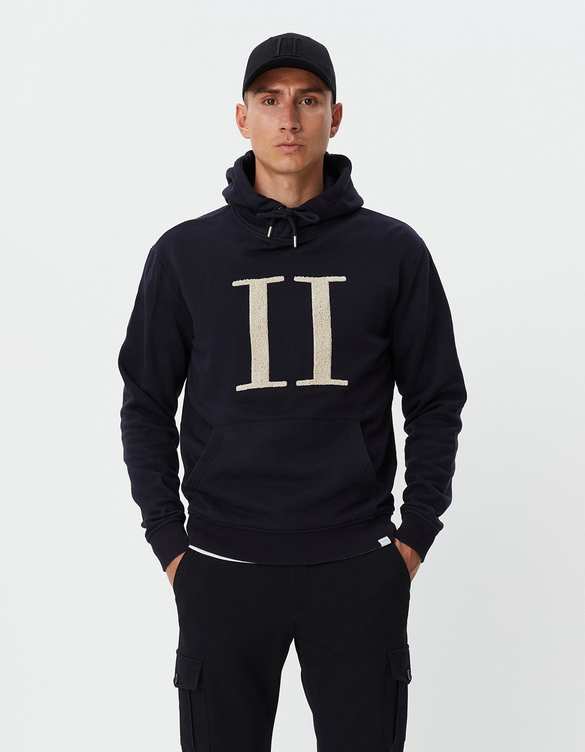 Encore Bouclé Hoodie - Dark Navy/Ivory
