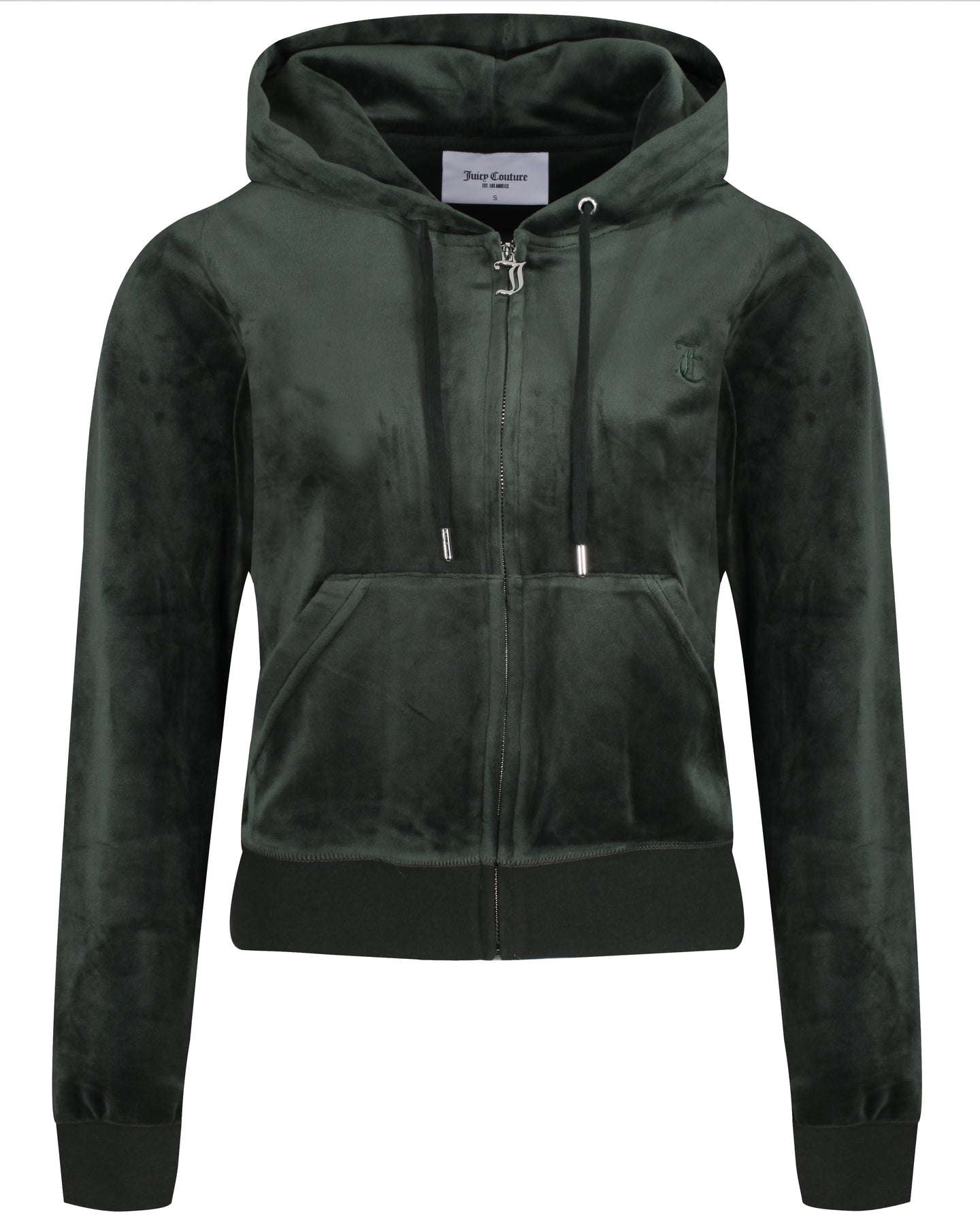 Robertson Classic Velour Zip Hoodie - Dark Moss - Juicy Couture - Gensere - VILLOID.no