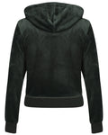 Robertson Classic Velour Zip Hoodie - Dark Moss - Juicy Couture - Gensere - VILLOID.no