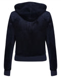 Robertson Classic Velour Zip Hoodie - Night Sky - Juicy Couture - Gensere - VILLOID.no