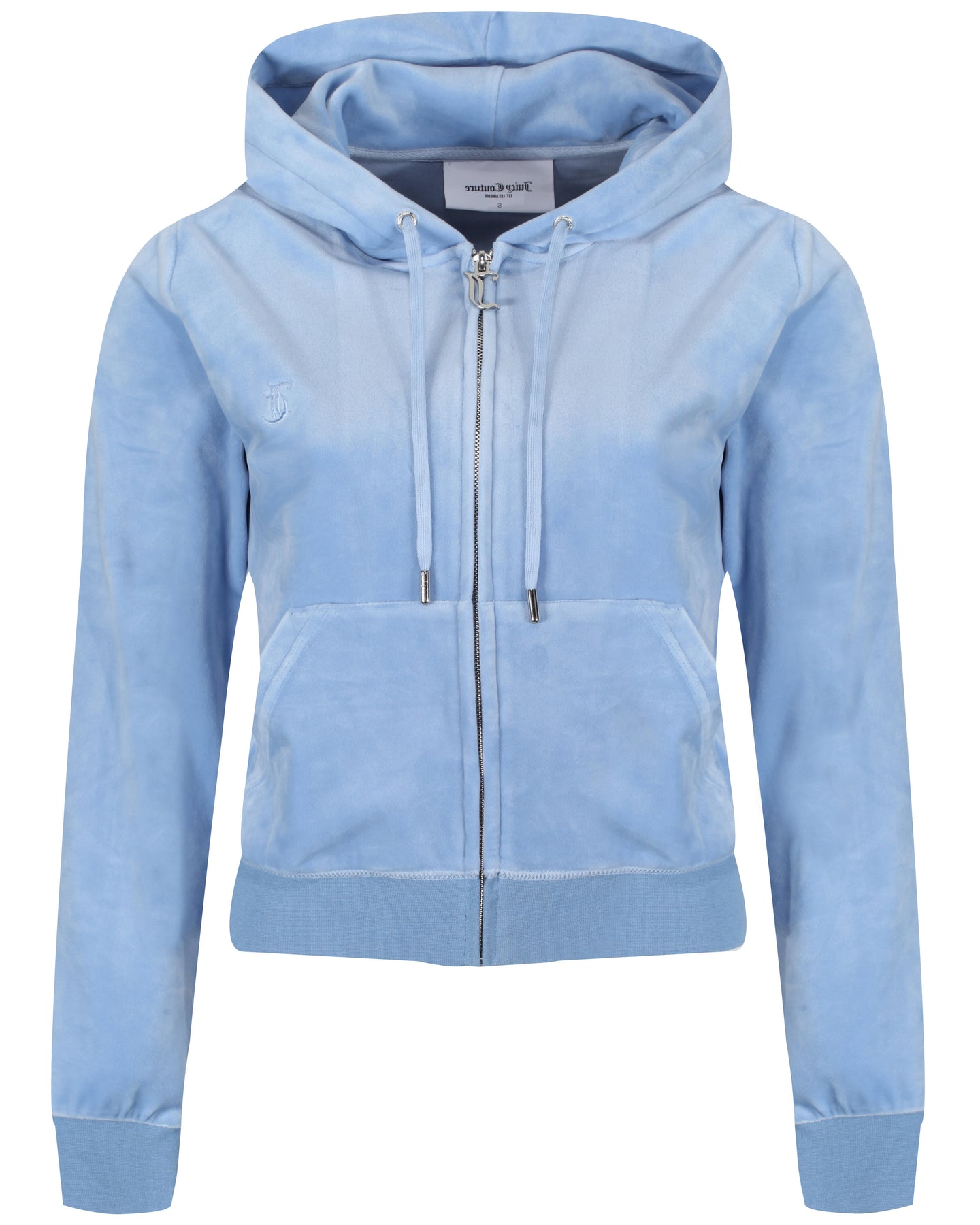 Robertson Classic Velour Zip Hoodie - Della Robia Blue