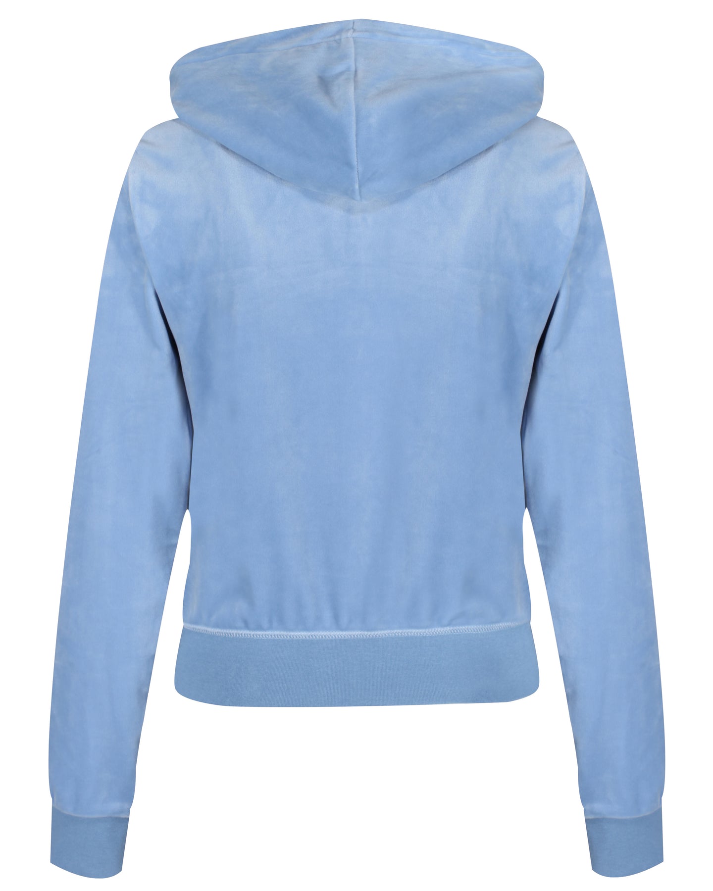 Robertson Classic Velour Zip Hoodie - Della Robia Blue