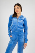 Robertson Classic Velour Zip Hoodie - Regatta