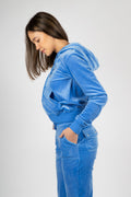 Robertson Classic Velour Zip Hoodie - Regatta