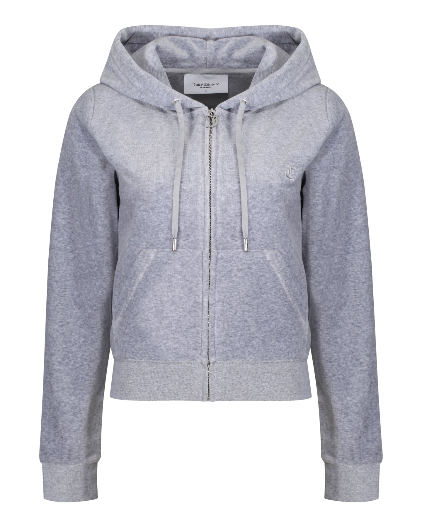 Robertson Classic Velour Zip Hoodie - Grey Melange - Juicy Couture - Gensere - VILLOID.no