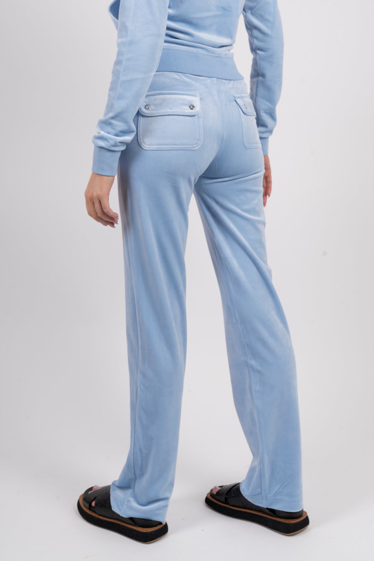Del Ray Classic Velourbyxa - Powder Blue