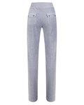 Del Ray Classic Velour Pant Pocket - Grey Melange - Juicy Couture - Bukser & Shorts - VILLOID.no