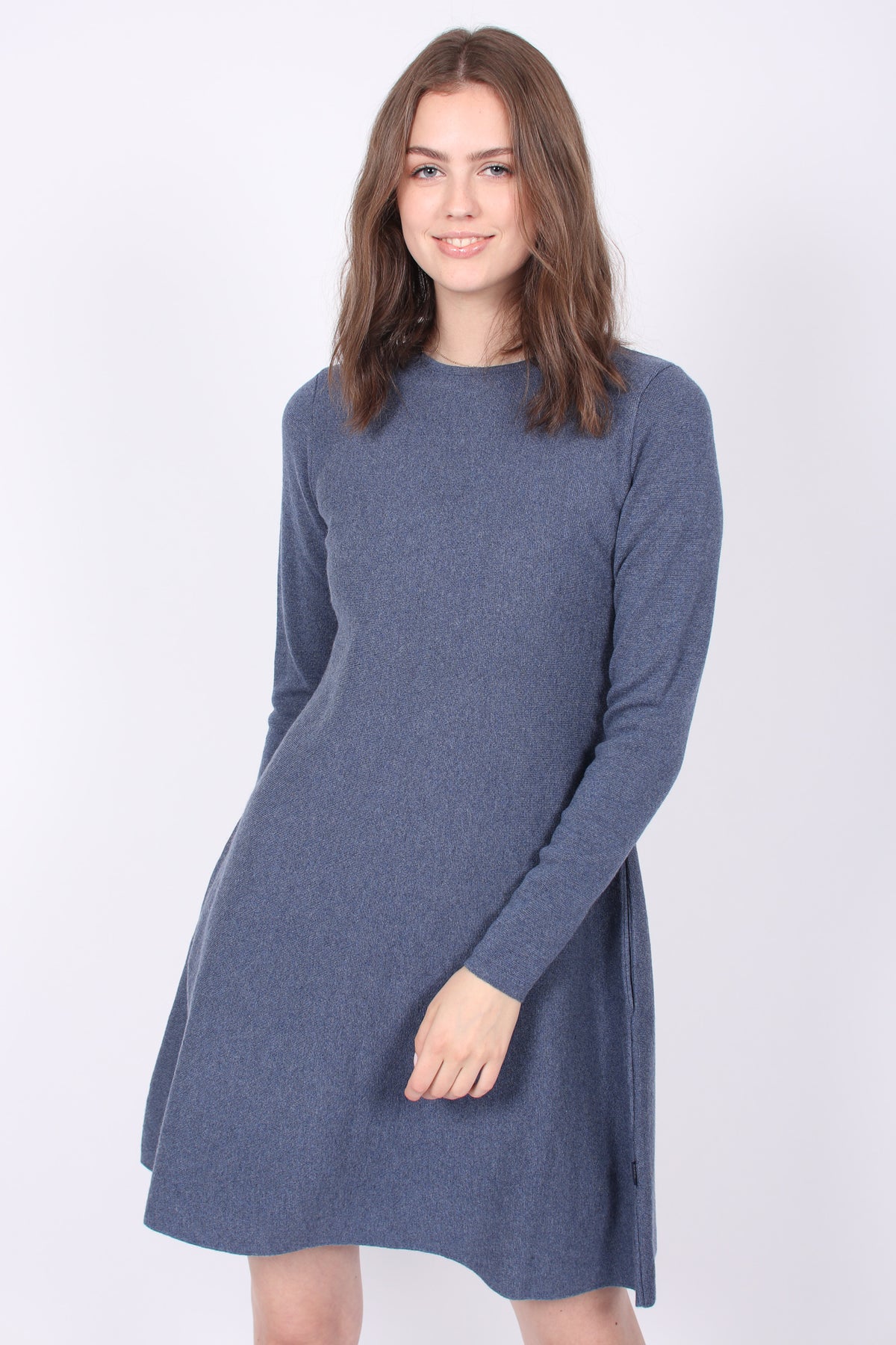 Cecilie Merino Dress - Blue - Ella & il - Kjoler - VILLOID.no