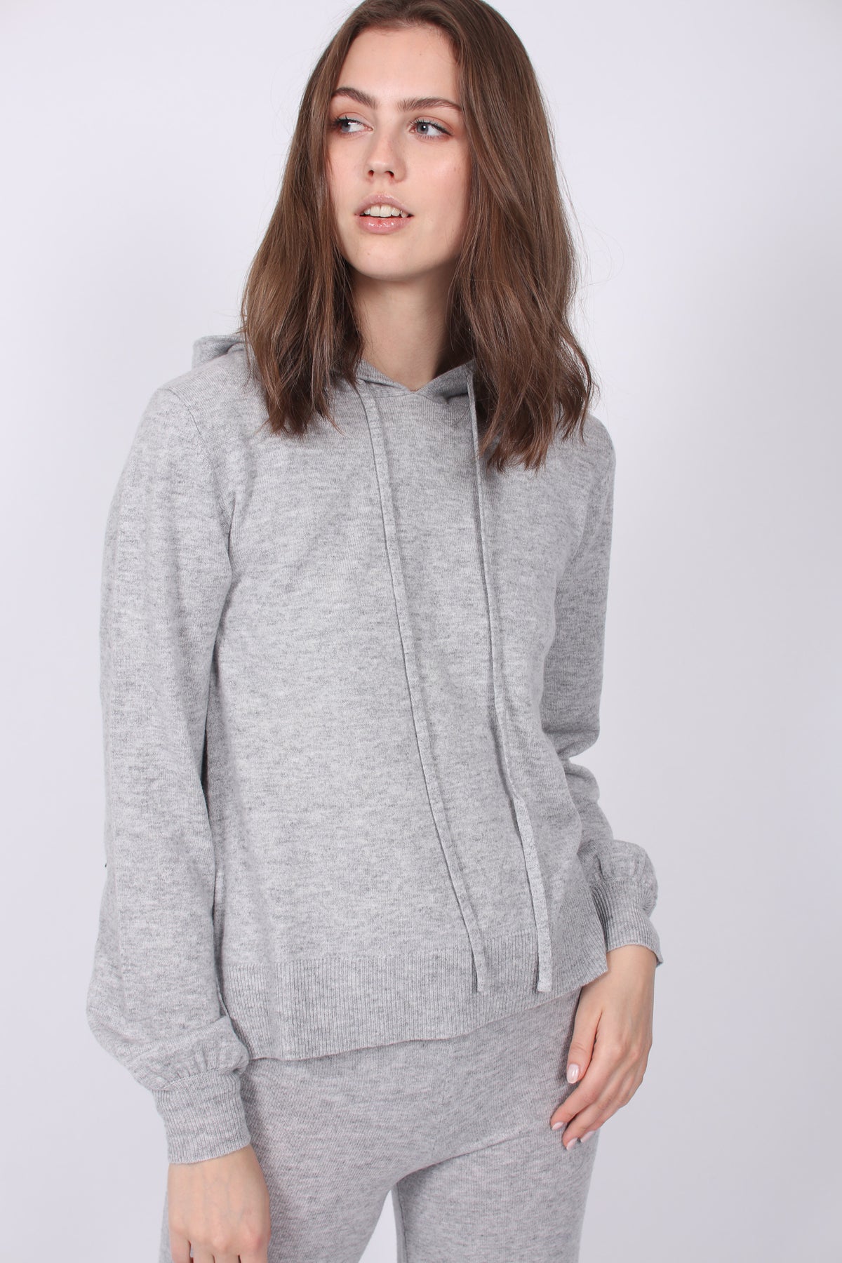 Mille Wool Hoodie - Huskey Grey - Ella & il - Gensere - VILLOID.no