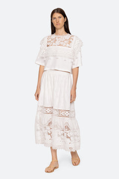 Joah Embroidery T-Shirt - White