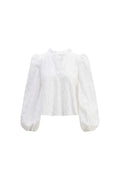 Karro Blouse - White Flower Lace