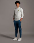 Cotton Merino Crew Jumper - Light Grey Marl