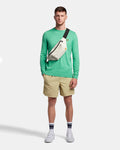 Cotton Merino Crew Jumper - Green Glaze