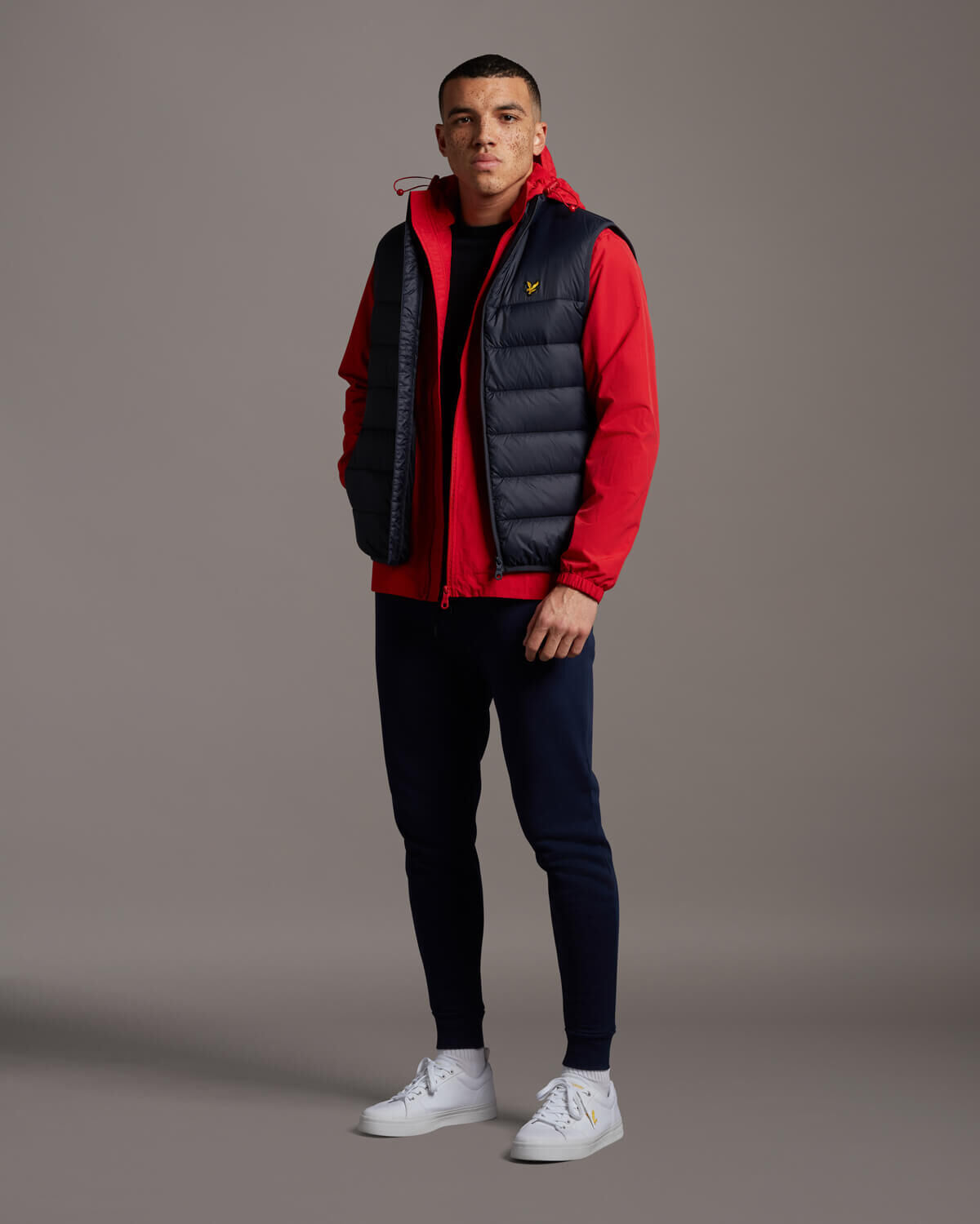 Cotton Merino Crew Jumper - Dark Navy
