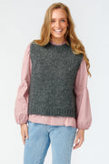 Kala Vest Wool - Dark Grey Melange