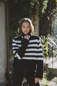 Koster Stripe Knit - Navy