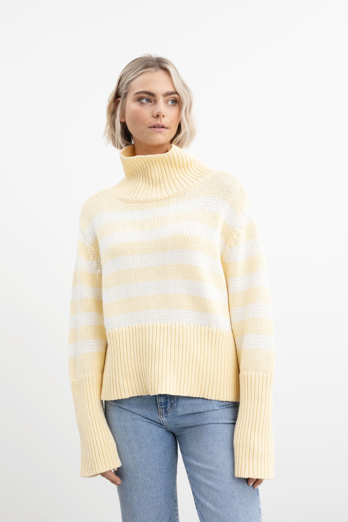 Koster Stripe Knit - Soft Yellow