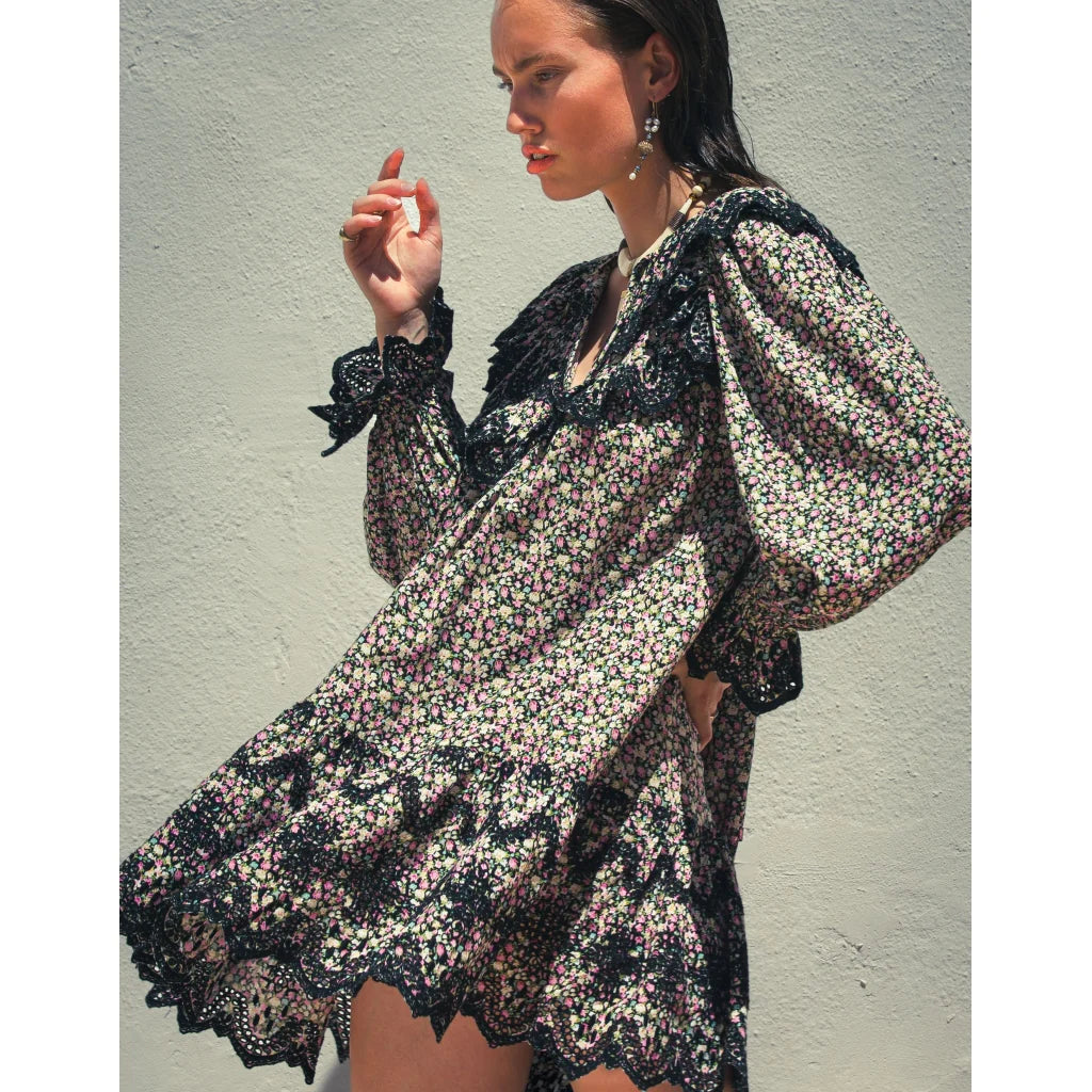 Lana Dress - Black Print