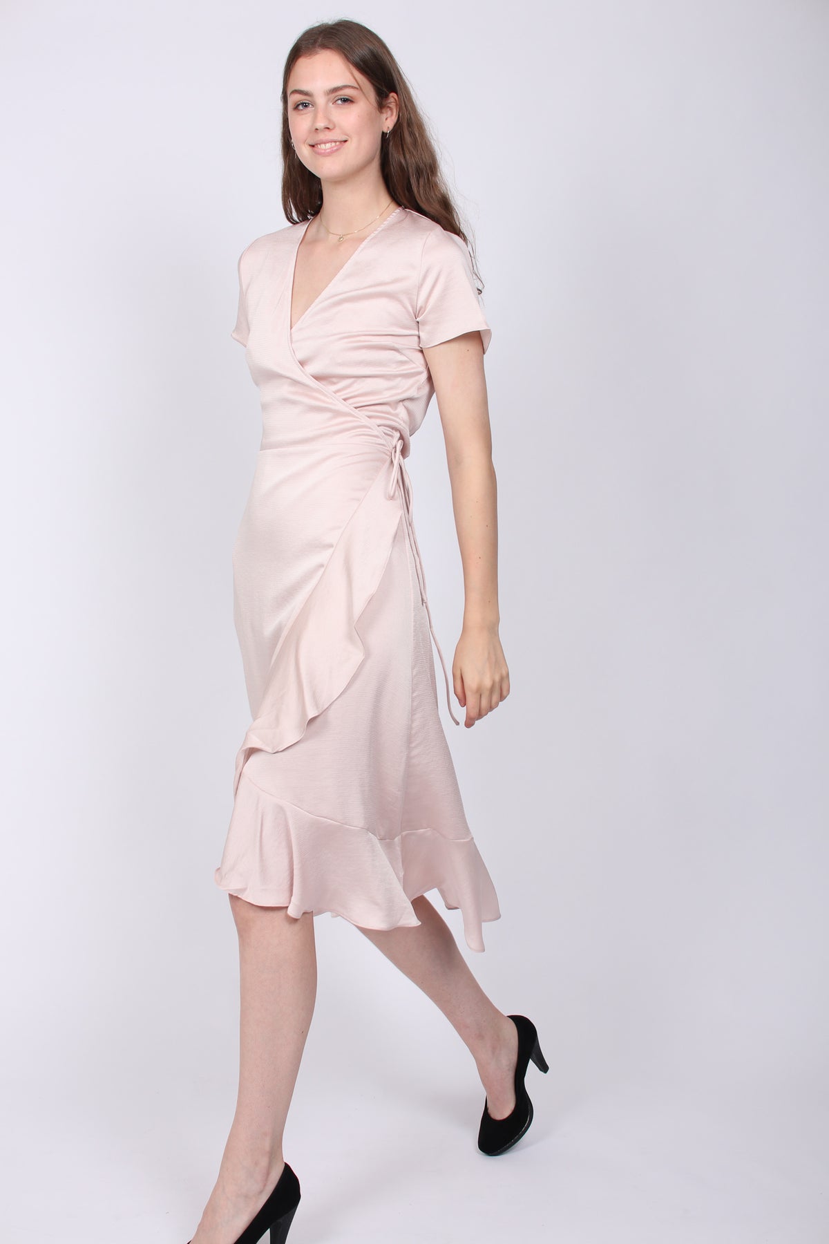 Magga Solid Dress - Powder - Neo Noir - Kjoler - VILLOID.no