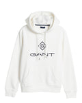 Gant Lock Up Sweat Hoodie - Eggshell