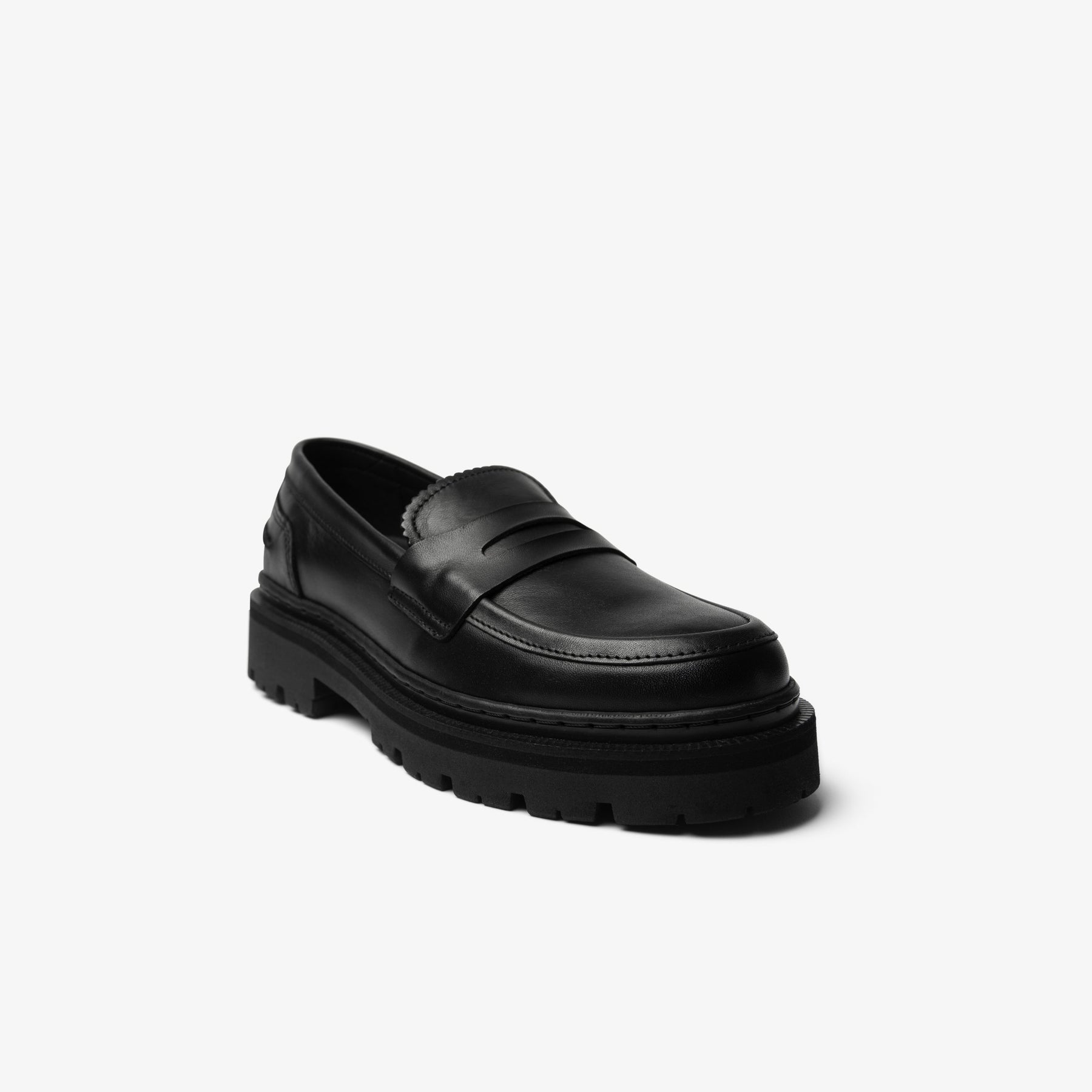 Penny Loafer Polido Leather - Black