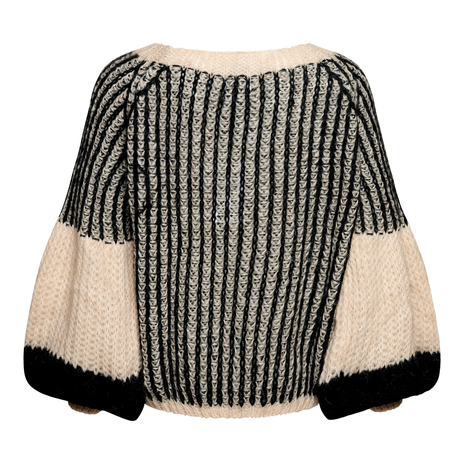 Liana Knit Sweater - Cream/Black