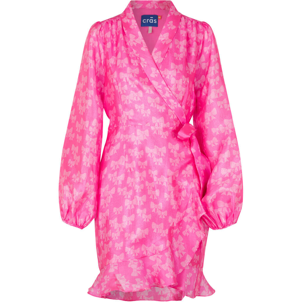 Linda klänning - Bow Pink