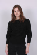 Sienna Chunky Knit Sweater - Black - Ella & il - Gensere - VILLOID.no