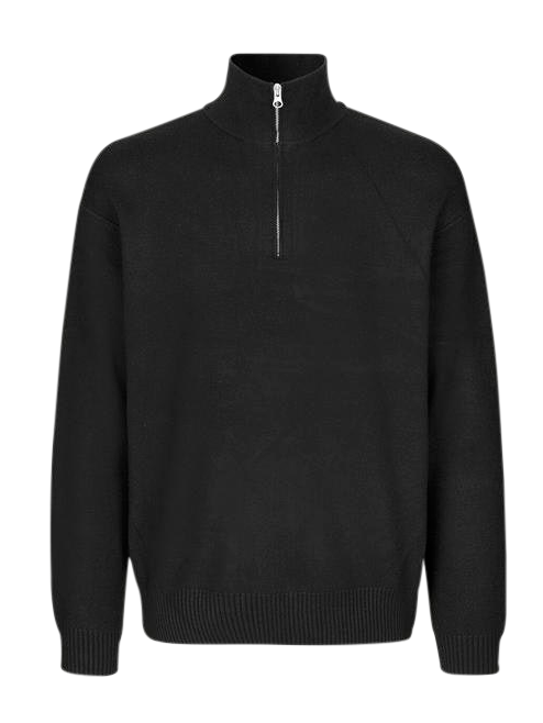 Guna Turtle Neck Zip - Black