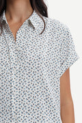 Majan Ss Shirt Aop 9942 - Bluebell