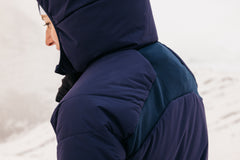 M White Primaloft Hoodie - Saphir