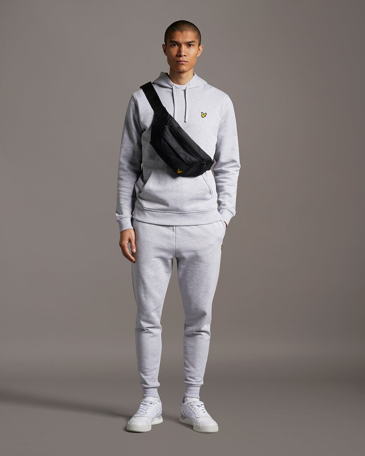Pullover Hoodie - Light Grey Marl