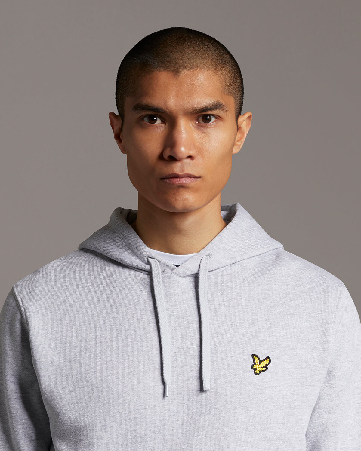 Pullover Hoodie - Light Grey Marl
