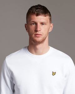 Crew Neck Sweatshirt - White