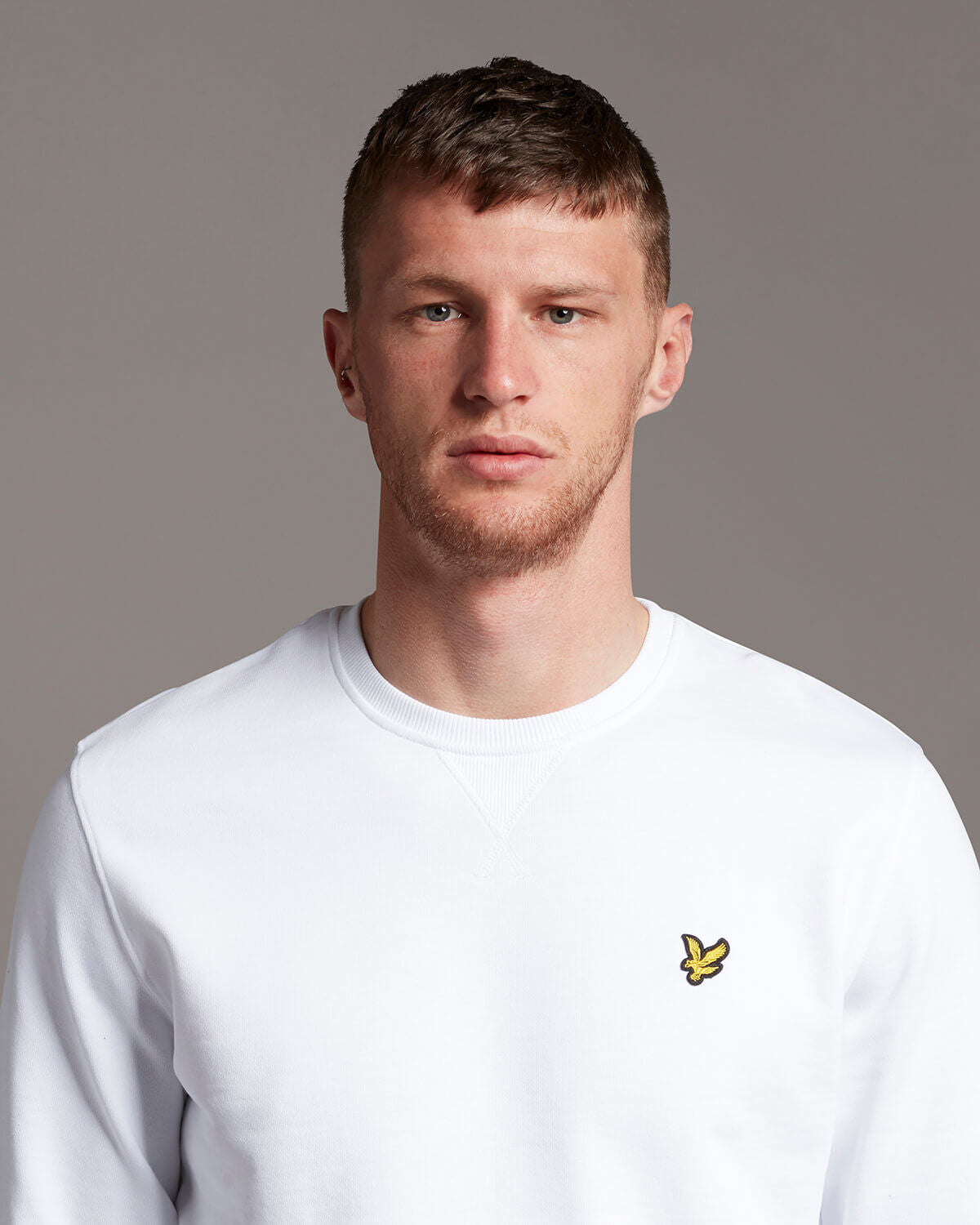Crew Neck Sweatshirt - White