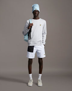 Crew Neck Sweatshirt - Light Grey Marl