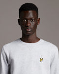 Crew Neck Sweatshirt - Light Grey Marl