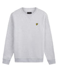 Crew Neck Sweatshirt - Light Grey Marl
