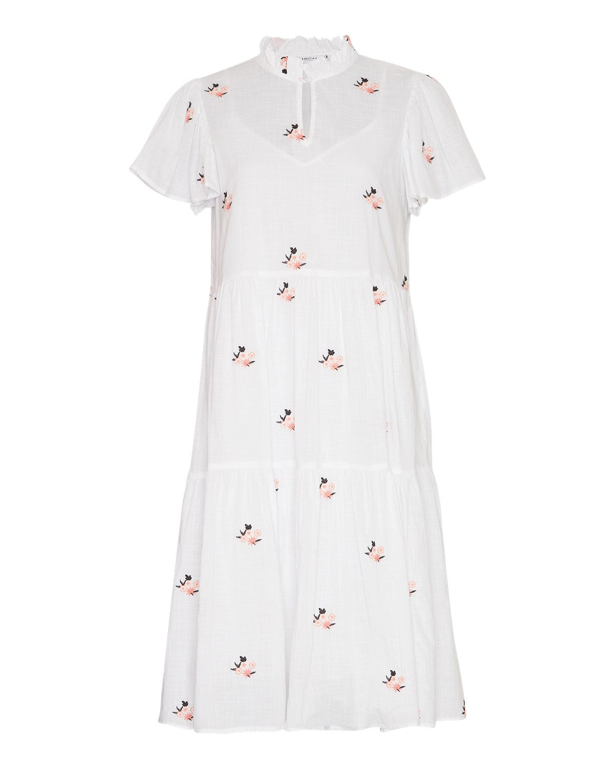 Elvyne Ss Emb Dress - Bright White