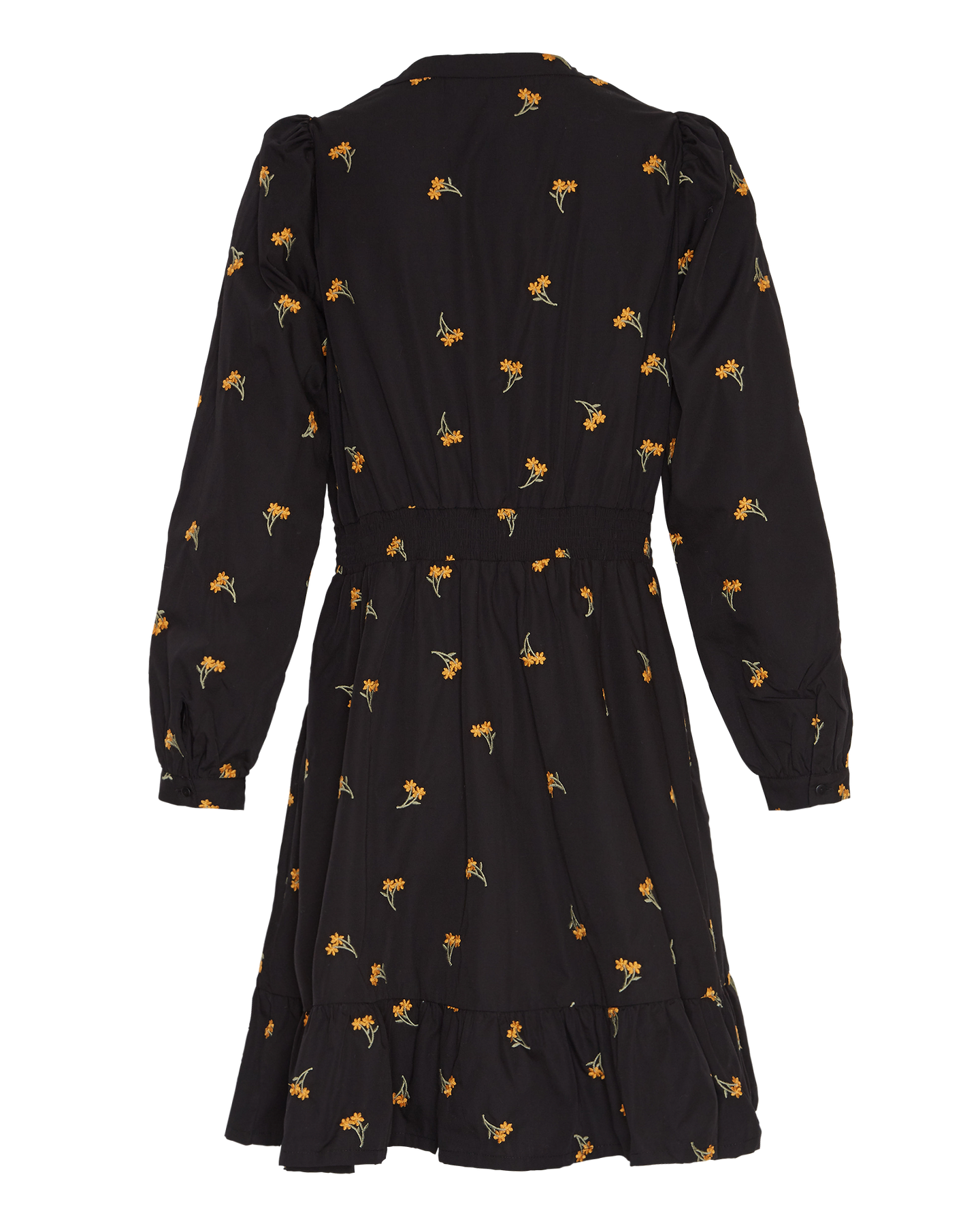 Nannie Nona Shirt Dress EMB - Black/Flower