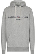 Core Tommy Logo Hoody - Cloud HTR
