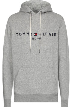 Core Tommy Logo Hoody - Cloud HTR