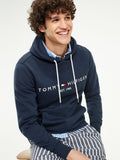 Core Tommy Logo Hoody - Sky Captain