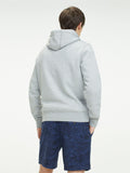 Core Tommy Logo Hoody - Cloud HTR