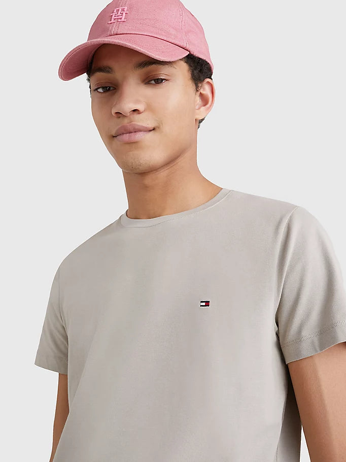 Stretch Slim Fit Tee - Stone