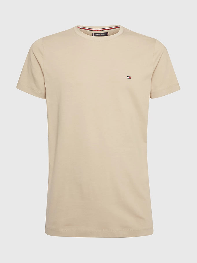 Stretch Slim Fit Tee - Stone