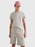 Stretch Slim Fit Tee - Stone