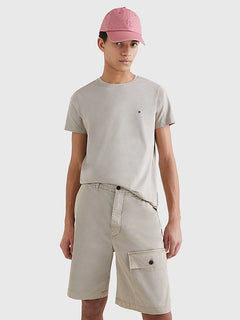 Stretch Slim Fit Tee - Stone