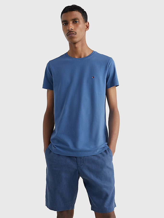 Stretch Slim Fit Tee - Blue Coast
