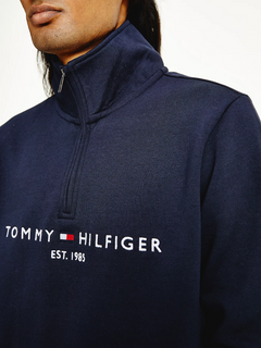 Tommy Logo Mockneck - Desert Sky
